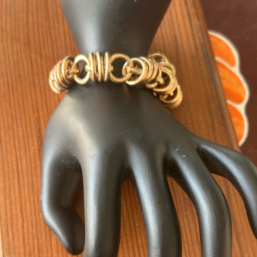Rose Gold Bronze Milor Italian Link Bracelet 7”